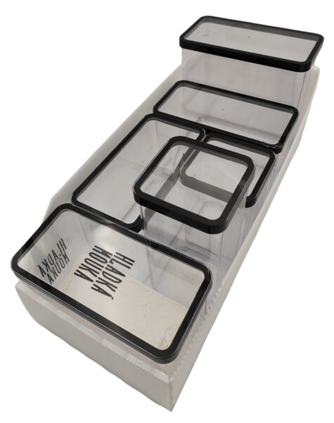 Usporadejto.cz Úložný box, plastový bílý 20x50x16cm - do spíže i do skříně KARTONPLAST