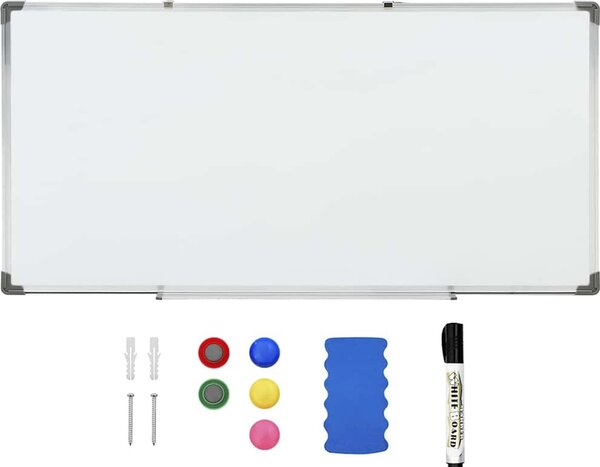 VidaXL Magnetická tabule bílá 110 x 60 cm ocel [150737]