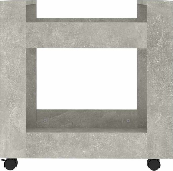 VidaXL Stůl na kolečkách 60 x 45 x 60 cm Kompozitní dřevo [816601] Barva: dub sonoma