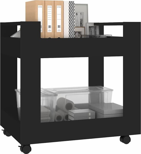 VidaXL Stůl na kolečkách 60 x 45 x 60 cm Kompozitní dřevo [816601] Barva: dub sonoma