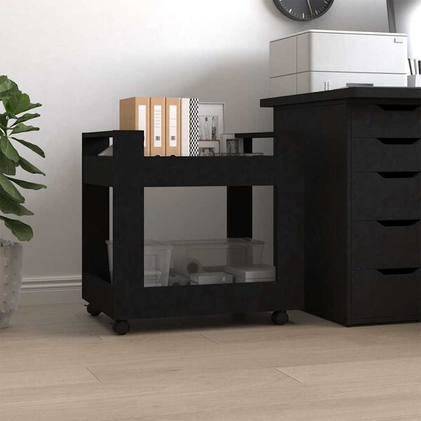 VidaXL Stůl na kolečkách 60 x 45 x 60 cm Kompozitní dřevo [816601] Barva: dub sonoma