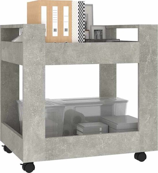 VidaXL Stůl na kolečkách 60 x 45 x 60 cm Kompozitní dřevo [816601] Barva: dub sonoma