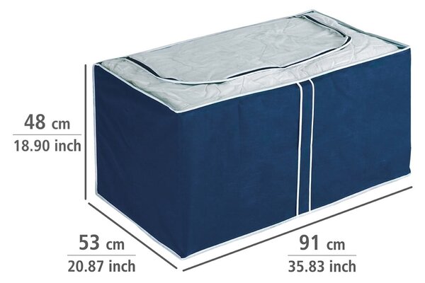 Modrý úložný box Wenko Ocean, 48 x 53 cm
