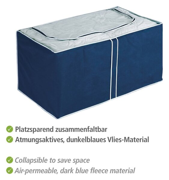 Modrý úložný box Wenko Ocean, 48 x 53 cm