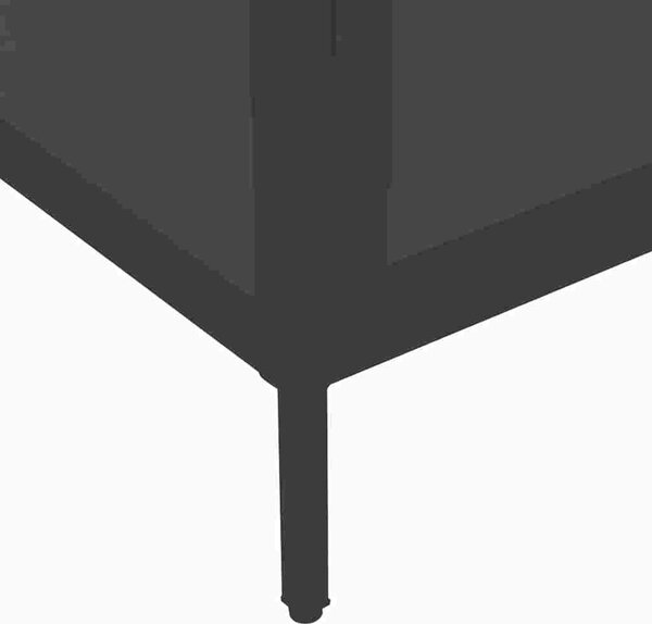 VidaXL Vitrína 90 x 40 x 180 cm ocel a tvrzené sklo [336079] Barva: Černá