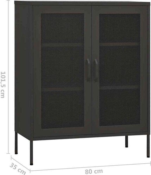 VidaXL Úložná skříň 80 x 35 x 101,5 cm ocel [336175] Barva: Mátová