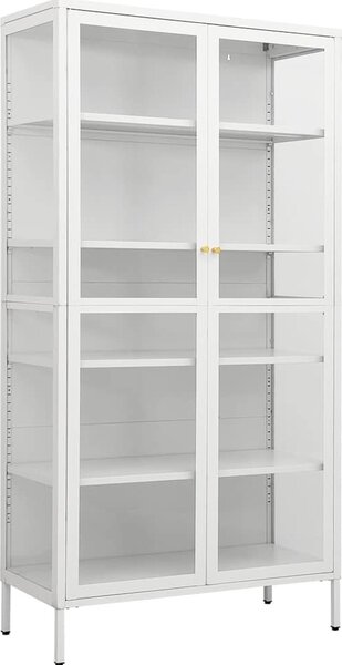 VidaXL Vitrína 90 x 40 x 180 cm ocel a tvrzené sklo [336079] Barva: Černá