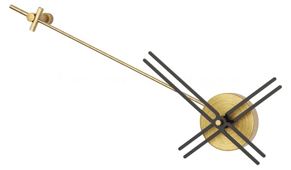 Mclocks Designové nástěnné hodiny GRV01 Gravity antique gold-black