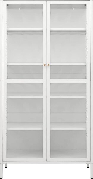 VidaXL Vitrína 90 x 40 x 180 cm ocel a tvrzené sklo [336079] Barva: Černá