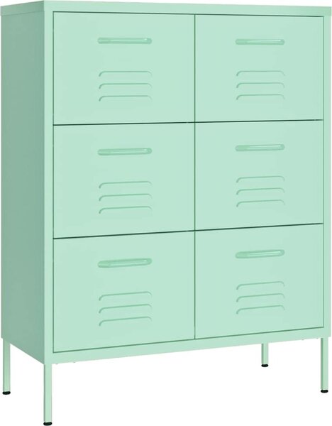 VidaXL Zásuvková skříň 80 x 35 x 101,5 cm ocel [336149] Barva: Bílá