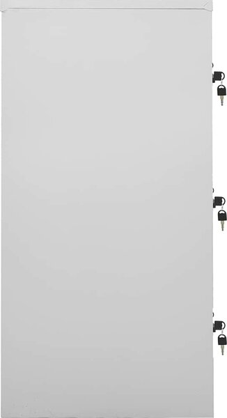 VidaXL Uzamykatelná skříň 90 x 45 x 92,5 cm ocel [336440] Barva: Světle šedá a modrá