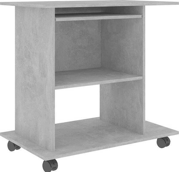 VidaXL Počítačový stůl 80 x 50 x 75 cm, imitace dřeva [802898] Barva: hnědý dub