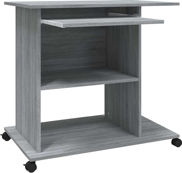 VidaXL Počítačový stůl 80 x 50 x 75 cm, imitace dřeva [802898] Barva: hnědý dub