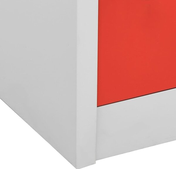 VidaXL Uzamykatelná skříň 90 x 45 x 92,5 cm ocel [336440] Barva: Světle šedá a modrá