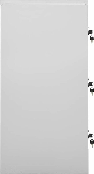 VidaXL Uzamykatelná skříň 90 x 45 x 92,5 cm ocel [336440] Barva: světle šedá a červená