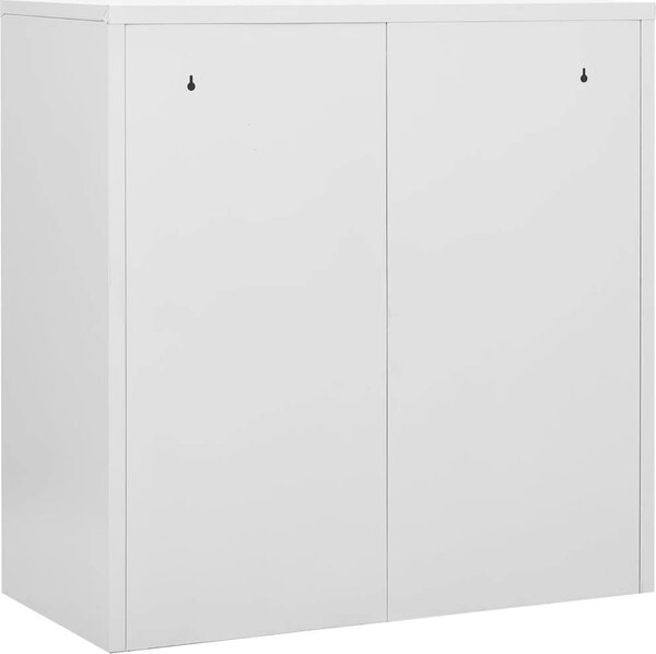 VidaXL Uzamykatelná skříň 90 x 45 x 92,5 cm ocel [336439] Barva: světle šedá a červená