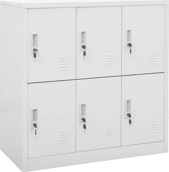 VidaXL Uzamykatelná skříň 90 x 45 x 92,5 cm ocel [336439] Barva: světle šedá a červená