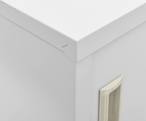 VidaXL Uzamykatelná skříň 90 x 45 x 92,5 cm ocel [336440] Barva: Světle šedá a modrá