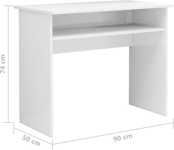 VidaXL Psací stůl 90 x 50 x 74 cm dřevotříska [801174] Barva: Betonová šedá