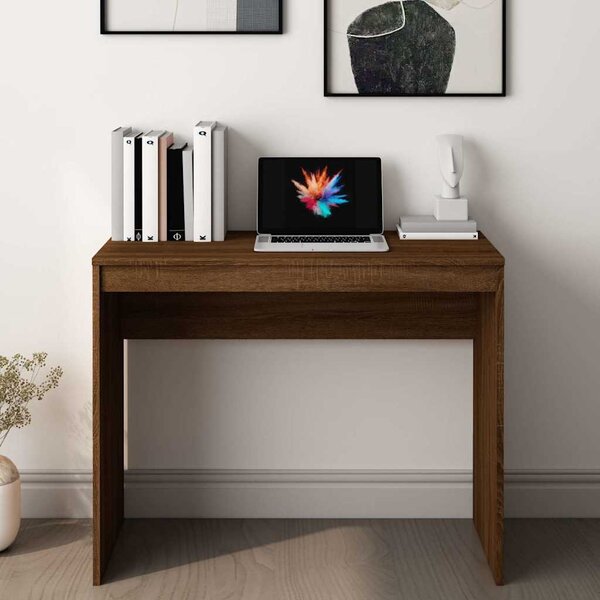 VidaXL Psací stůl 90 x 40 x 72 cm, konstrukční dřevo [800378] Barva: Bílá