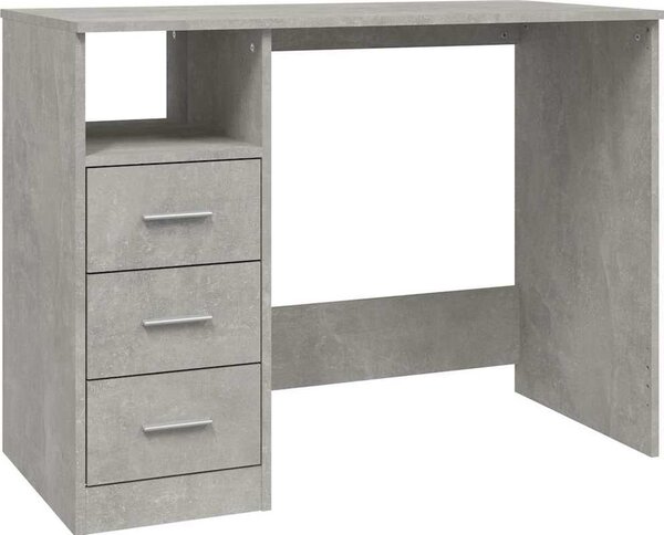 VidaXL Psací stůl se zásuvkami 102x50x76 cm kompozitní dřevo [823034] Barva: kouřový dub