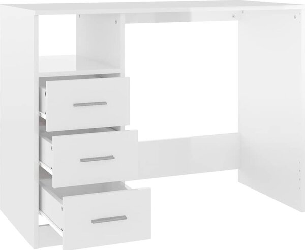 VidaXL Psací stůl se zásuvkami 102x50x76 cm kompozitní dřevo [823034] Barva: kouřový dub