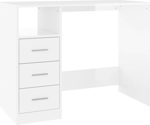 VidaXL Psací stůl se zásuvkami 102x50x76 cm kompozitní dřevo [823034] Barva: kouřový dub