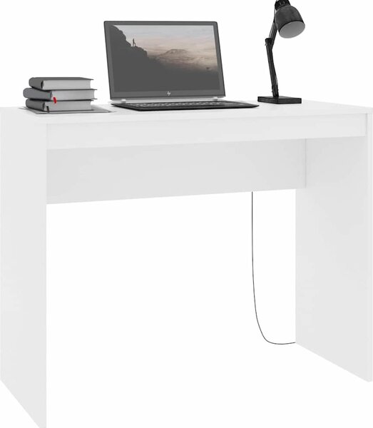 VidaXL Psací stůl 90 x 40 x 72 cm, konstrukční dřevo [800378] Barva: Bílá