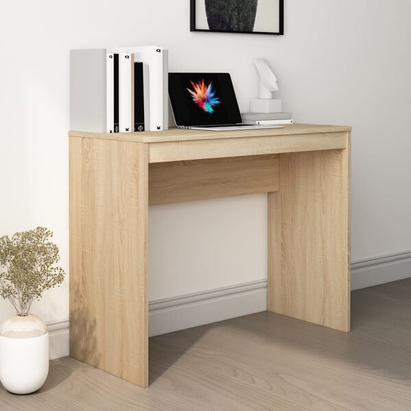 VidaXL Psací stůl 90 x 40 x 72 cm, konstrukční dřevo [800378] Barva: Bílá