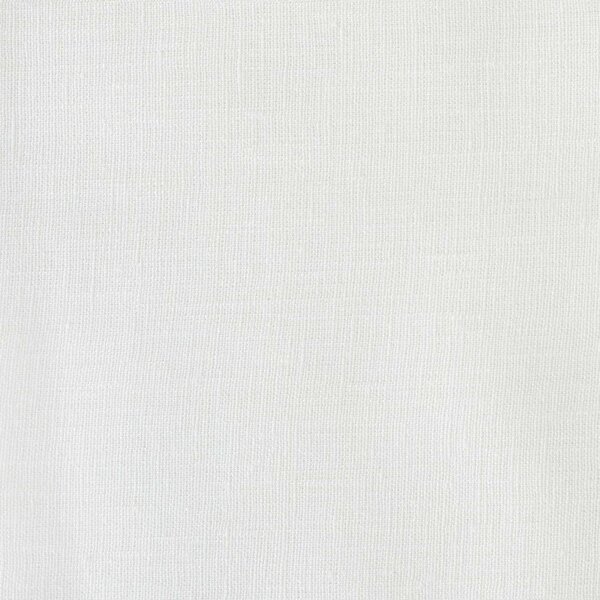 Bílý lněný povlak na polštář s řaseným lemem Linen Tales, 50 x 60 cm