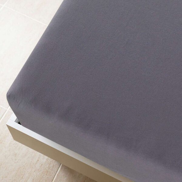 VidaXL Jersey prostěradla 2 ks 90 x 200 cm bavlna [136241] Barva: Šedá