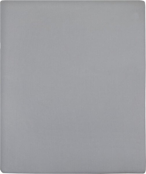 VidaXL Jersey prostěradla 2 ks 90 x 200 cm bavlna [136241] Barva: Šedá