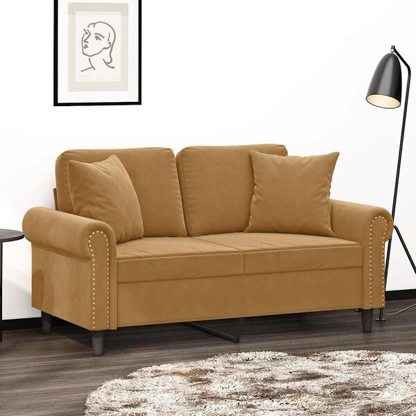 VidaXL Dekorační polštáře 2 ks 40 x 40 cm samet [349490] Barva: vínová červená