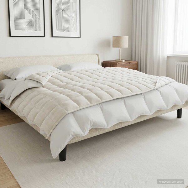 VidaXL Zátěžová deka 155 x 220 cm 7 kg 100% Bavlna 205T [350776] Barva: Modrá