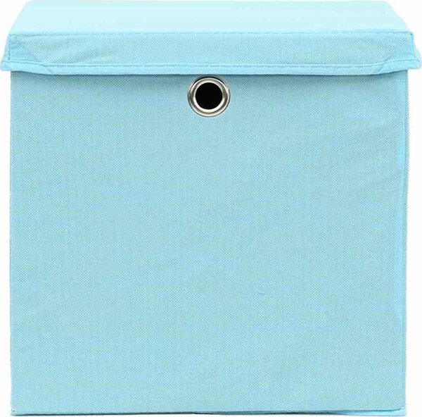 VidaXL Úložné boxy 4 ks netkaná textilie 28 x 28 x 28 cm [325188] Barva: Fialová