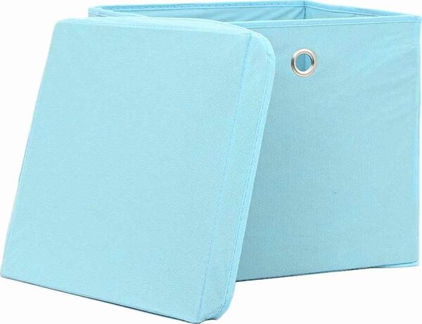 VidaXL Úložné boxy 4 ks netkaná textilie 28 x 28 x 28 cm [325188] Barva: žlutá s víky