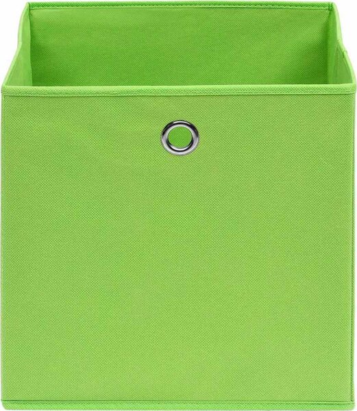 VidaXL Úložné boxy s víky 10 ks bledě modré 32 x 32 x 32 cm textil [288352] Barva: bílá bez vík