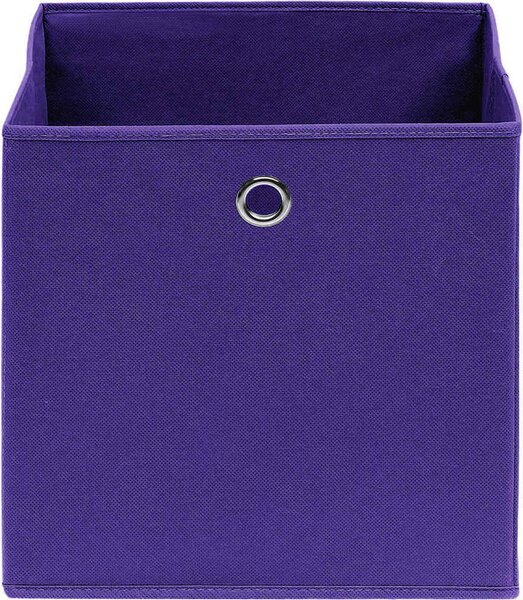 VidaXL Úložné boxy 4 ks netkaná textilie 28 x 28 x 28 cm [325188] Barva: žlutá s víky