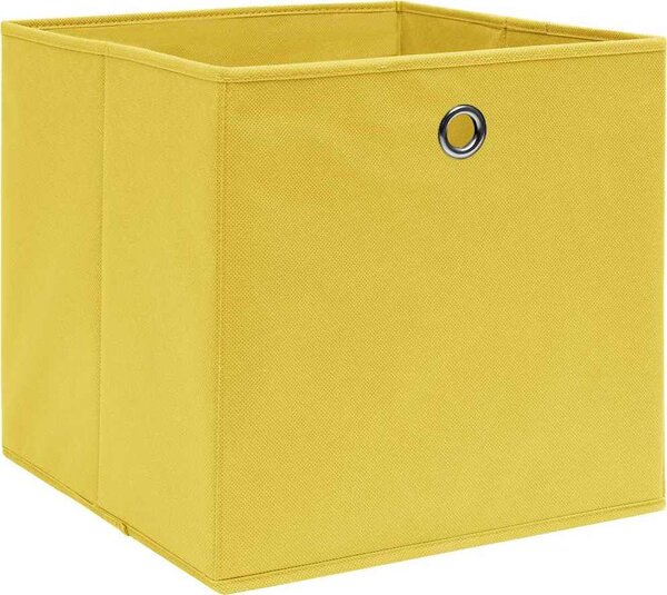 VidaXL Úložné boxy s víky 10 ks bledě modré 32 x 32 x 32 cm textil [288352] Barva: bílá bez vík