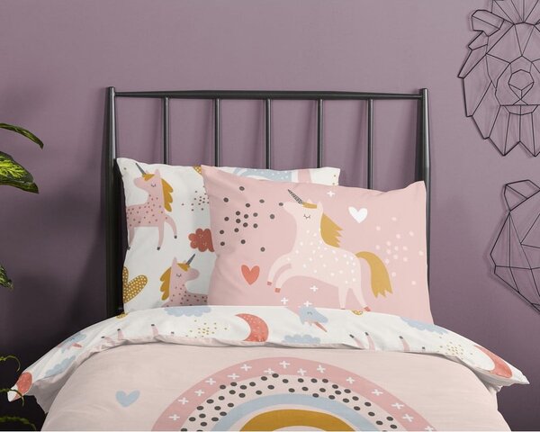 Dětské bavlněné povlečení Good Morning Unicorn, 140 x 220 cm