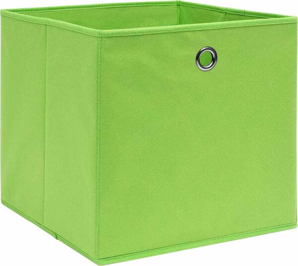 VidaXL Úložné boxy s víky 10 ks bledě modré 32 x 32 x 32 cm textil [288352] Barva: bílá bez vík