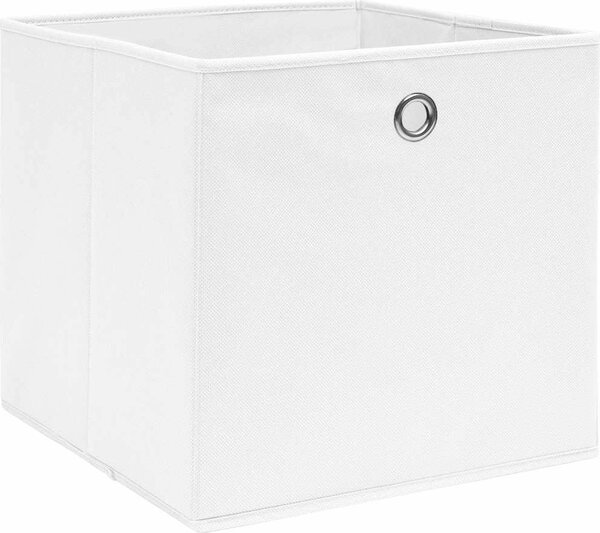 VidaXL Úložné boxy 4 ks netkaná textilie 28 x 28 x 28 cm [325188] Barva: žlutá s víky