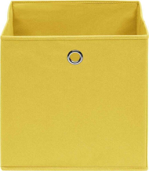 VidaXL Úložné boxy s víky 10 ks bledě modré 32 x 32 x 32 cm textil [288352] Barva: bílá bez vík
