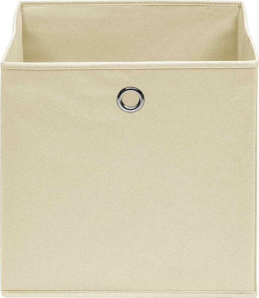 VidaXL Úložné boxy s víky 10 ks bledě modré 32 x 32 x 32 cm textil [288352] Barva: bílá bez vík