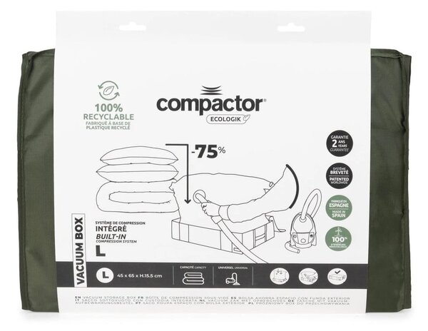 Zelený úložný box Compactor Oxford, 145 l