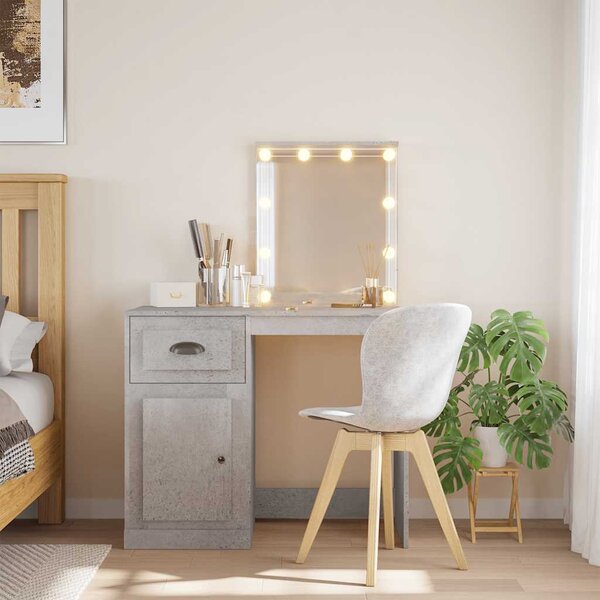 VidaXL Toaletní stolek s LED osvětlením 90 x 42 x 132,5 cm [834977] Barva: Betonová šedá