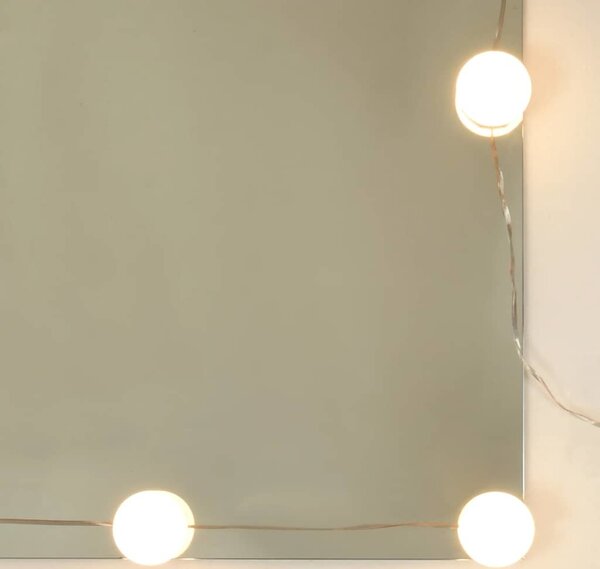 VidaXL Toaletní stolek s LED osvětlením 90 x 42 x 132,5 cm [834977] Barva: Betonová šedá