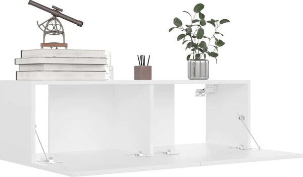VidaXL TV stolek 100x30x30 cm kompozitní dřevo [801484] Barva: Bílá