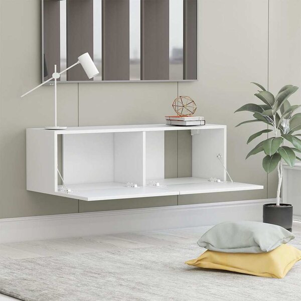 VidaXL TV stolek 100x30x30 cm kompozitní dřevo [801484] Barva: Bílá