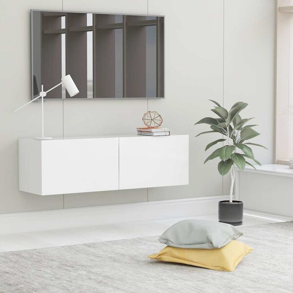 VidaXL TV stolek 100x30x30 cm kompozitní dřevo [801484] Barva: Bílá